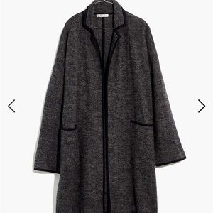 Madewell Herringbone sweater coat